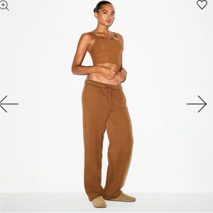 Skims Cotton Fleece Classic Straight Leg Pants